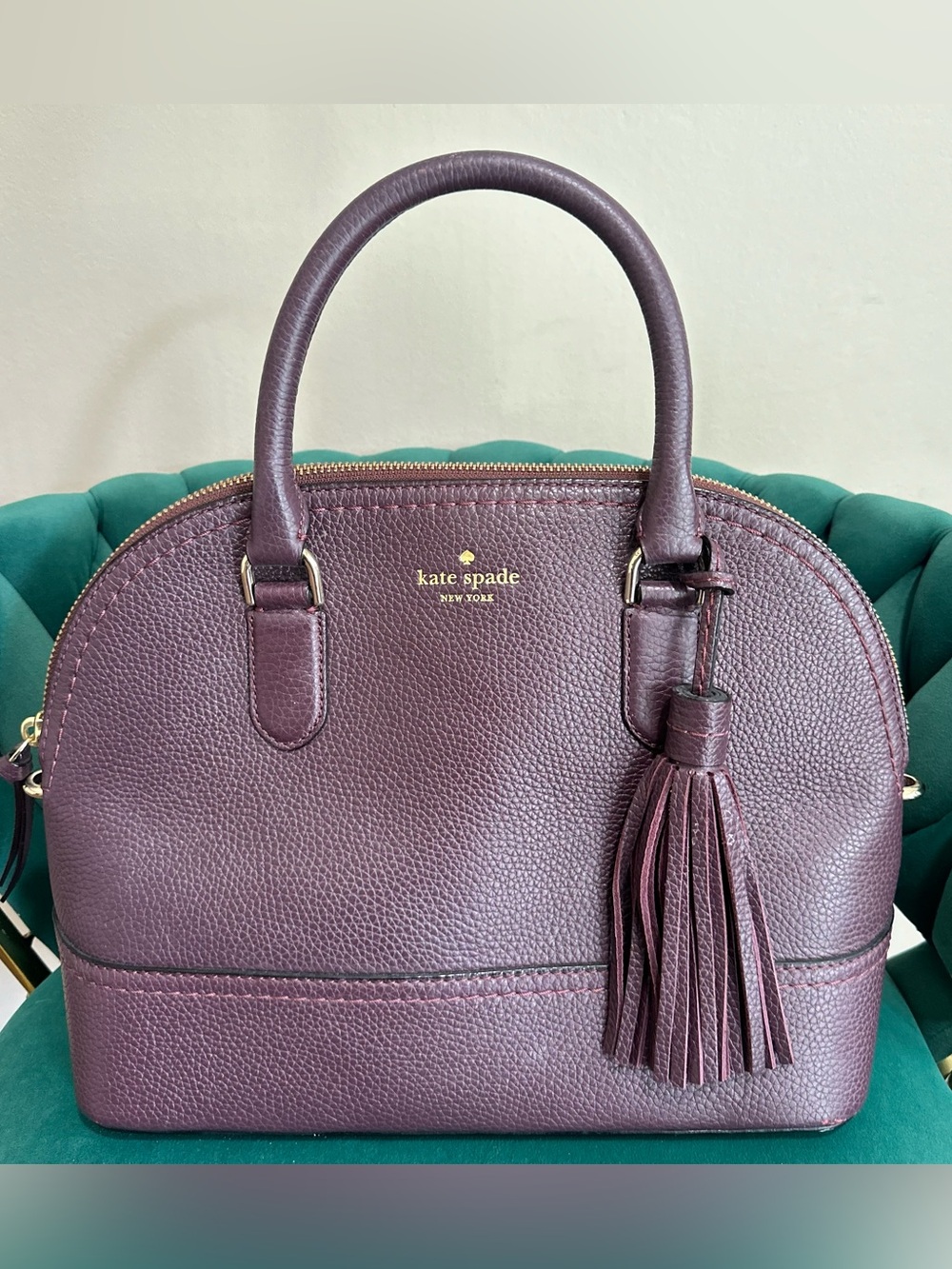 kate spade Plum Satchel Bag - Picture 2 of 10